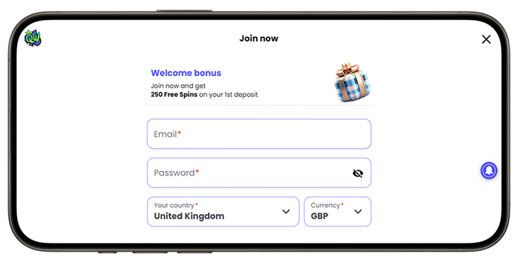 QueenWin Casino Registration