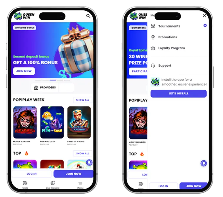 QueenWin app