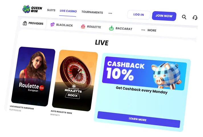 Queenwin live casino